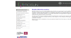 Desktop Screenshot of bioinformatics.roslin.ac.uk